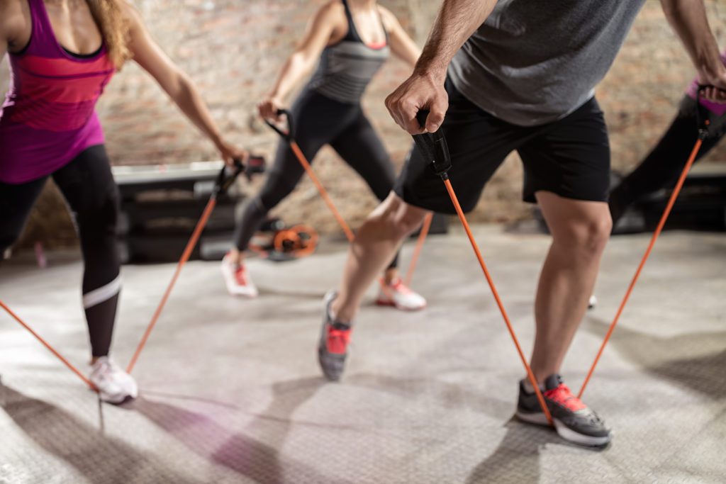 Resistance training with resistance bands